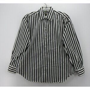 Maus & Hoffman Top Large Solemare Button Up Striped Italy Career